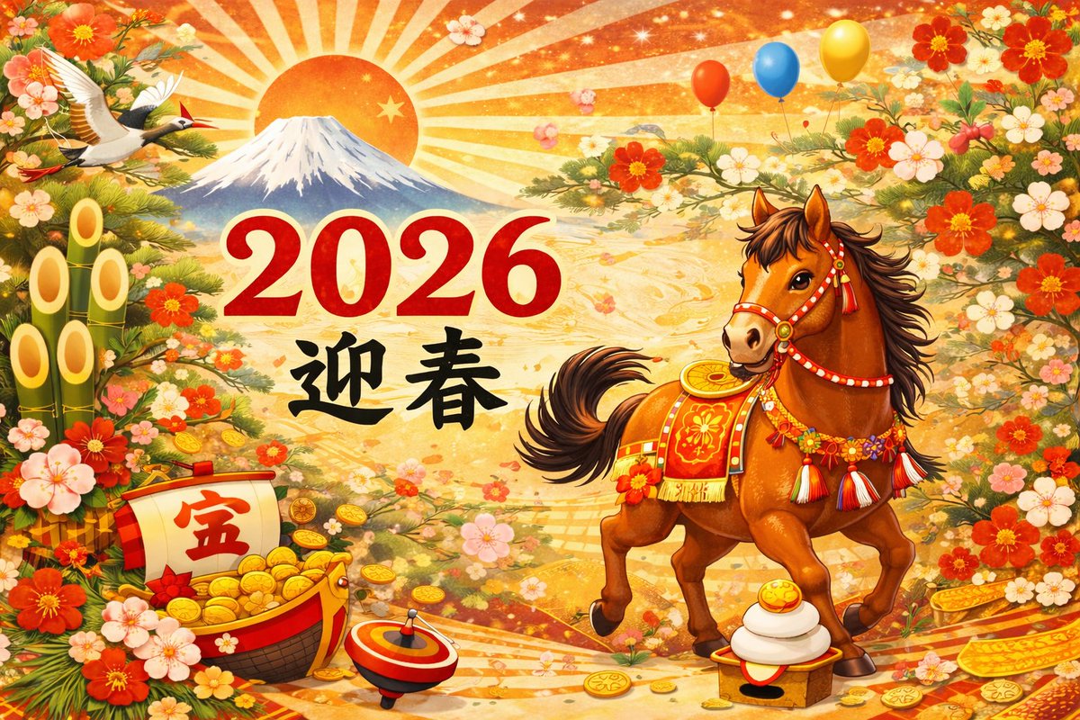 abaCre_er's tweet photo. 少し遅れましたが、本年もよろしくお願い致します。 https://t.co/76DDYtTj3F