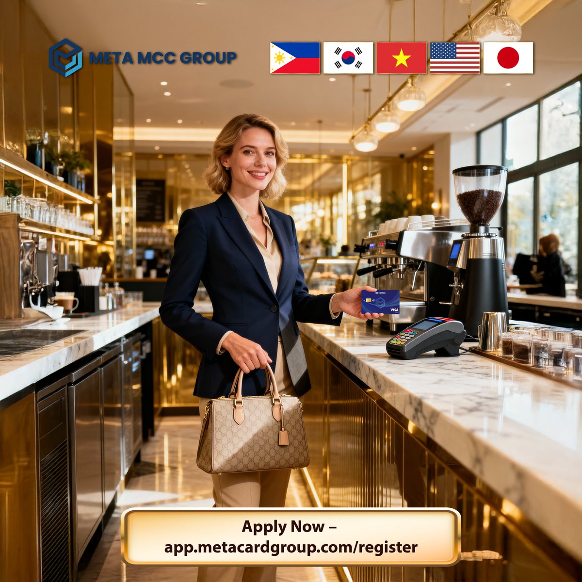 Metamccintl's tweet photo. 💳 𝗦𝗶𝗺𝗽𝗹𝗲 𝗺𝗼𝗺𝗲𝗻𝘁𝘀. 𝗦𝗺𝗮𝗿𝘁 𝗽𝗮𝘆𝗺𝗲𝗻𝘁𝘀.
Pay seamlessly anywhere with your 𝗠𝗲𝘁𝗮 𝗠𝗖𝗖 𝗖𝗮𝗿𝗱 — designed for everyday convenience, wherever life takes you. ☕️

🔗 𝗥𝗲𝗴𝗶𝘀𝘁𝗲𝗿 𝗻𝗼𝘄: https://t.co/h4RTpwfAFP

#MetaMCC #VisaDebit #CryptoCard #CryptoPH https://t.co/ps9V0ycyKU