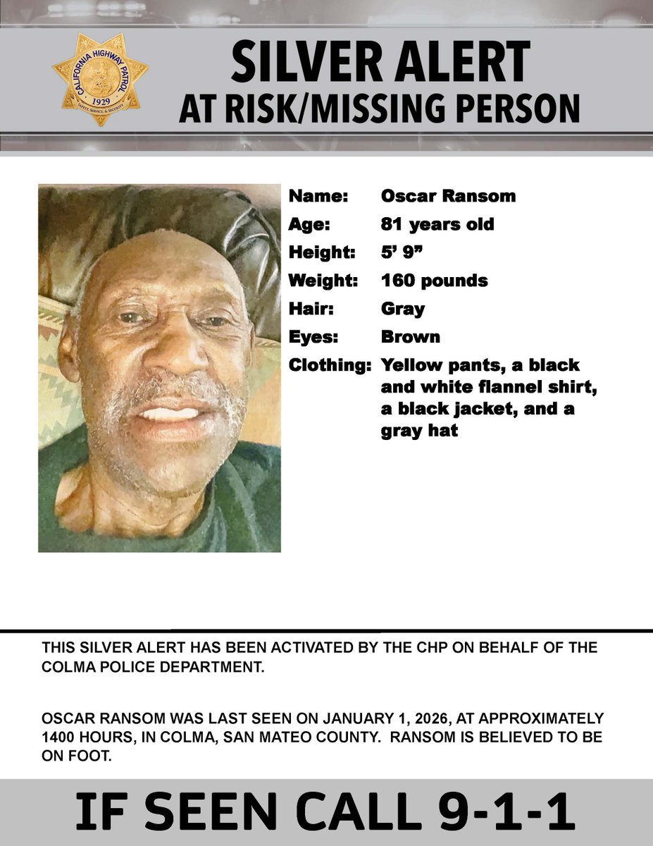 Colma Police Department tweet media