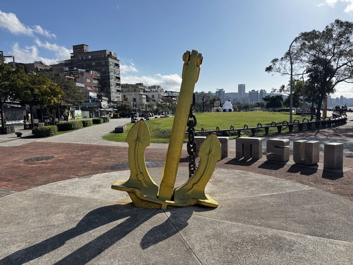 Dogs275's tweet image. 淡水に朝散歩。