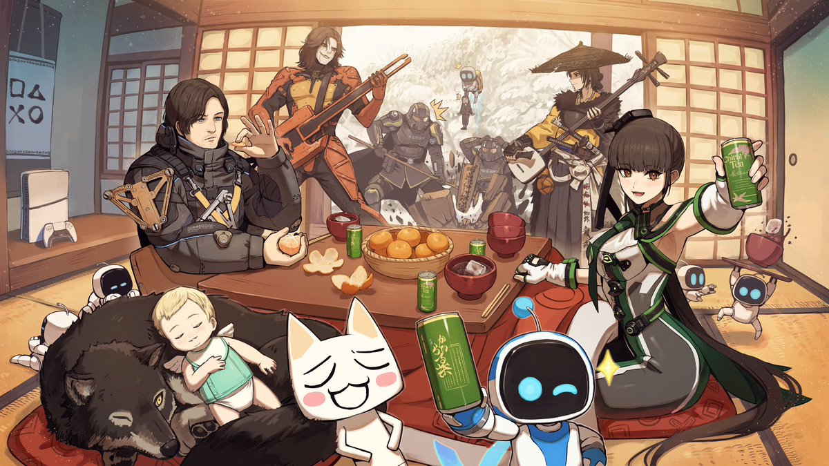 Seeing New Year’s together with Sam and Higgs, Lou and Dollman, it’s just so heartwarming. Oh, and Sam picking oranges in his own cryptobiosis-style is adorable too 🎍🙏👍🫶🐎