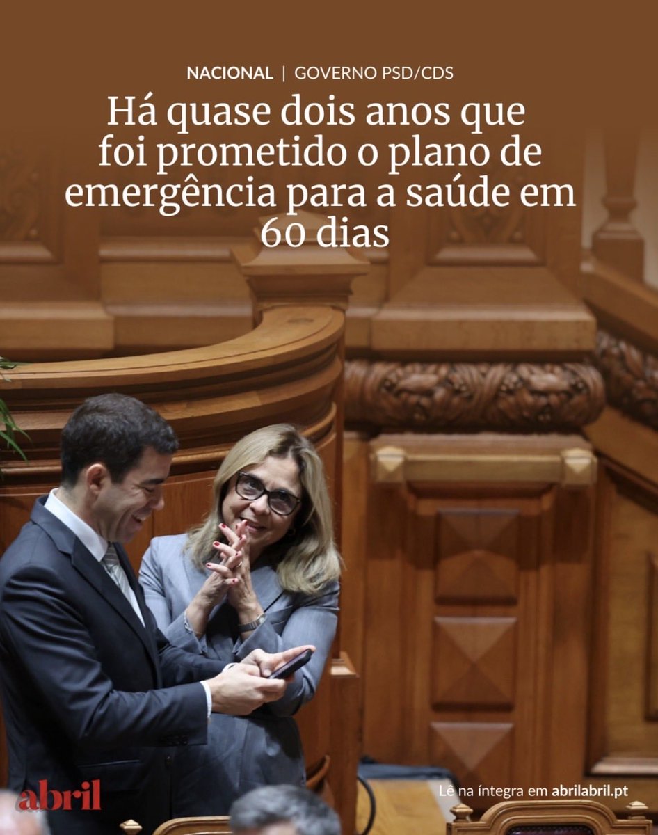 CarlosBirth08's tweet photo. “Num discurso proferido em Janeiro de 2024, durante a convenção da AD, Luís
Montenegro comprometeu-se a apresentar, nos primeiros 60 dias de Governo, um «plano de emergência» para a saúde. “👇 https://t.co/yGnjOtUzSV