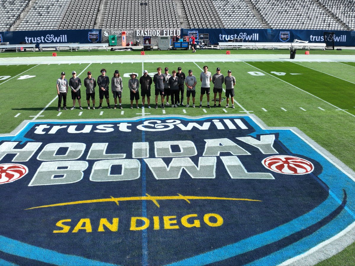 Ready for the Holiday Bowl.

Thanks to this crew for making work fun every day.