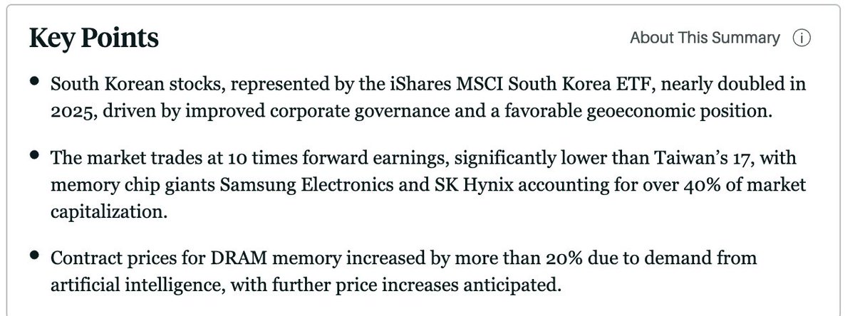 chaelim's tweet photo. South Korean Stocks Had a Breakout 2025. Can It Continue? https://t.co/SdlhfJbPRs via @BarronsOnline https://t.co/gSDseQVXpJ
