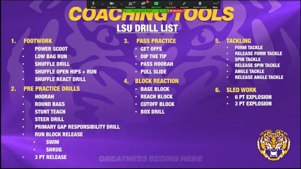 All coaches should organize a drill chart/skill toolbox every single offseason.