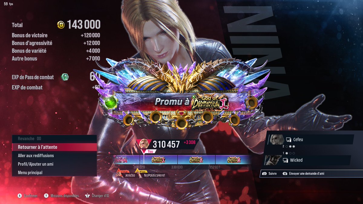 Cefeu_'s tweet image. On profite des jours de repos pour grind un peu et passer le cap. PS: apparemment j'appuie trop sur arrière. 🤭