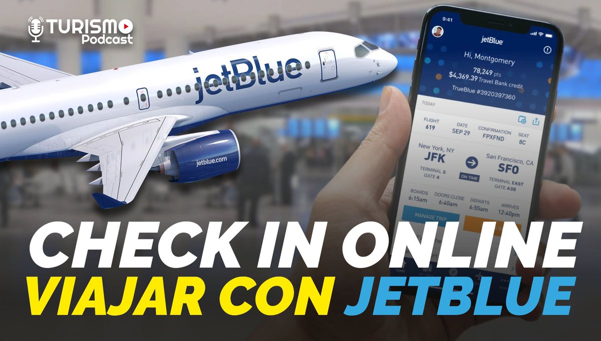 Aprende a realizar el Check In Online de JetBlue ✈️ Paso por Paso ✅

Video Tutorial: youtu.be/0kS-LYIddT0?si…