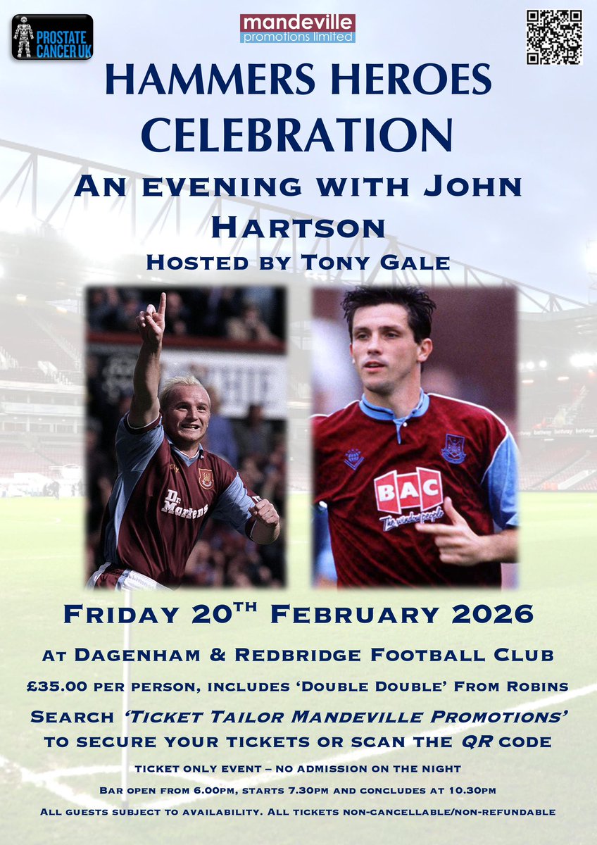 Looking forward to our first event of 2026 ⚒ with <a href="/JohnHartson10/">John Hartson</a> 

Double double from our friends <a href="/robinspienmash/">Robins Pie 'N' Mash</a> included 

tickettailor.com/events/mandevi…