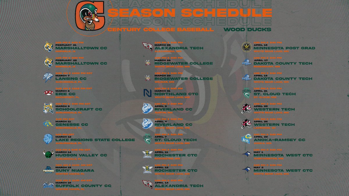 Century College Baseball tweet media