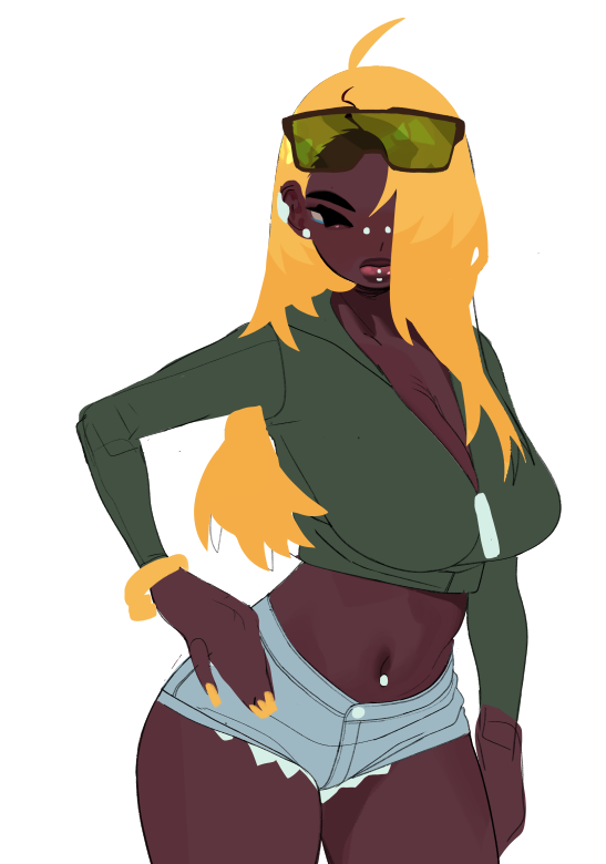 besides commissions ive been working on the non fighting part of the game and refining character designs