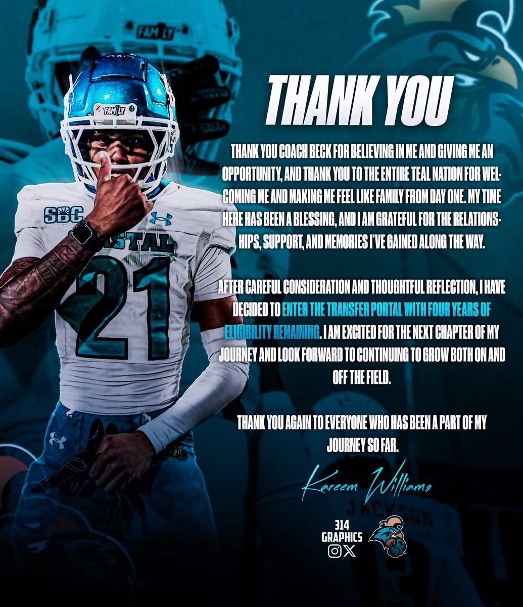 kareem2williams's tweet photo. Thank you coastal!🩵 https://t.co/tM6pRMbKYY
