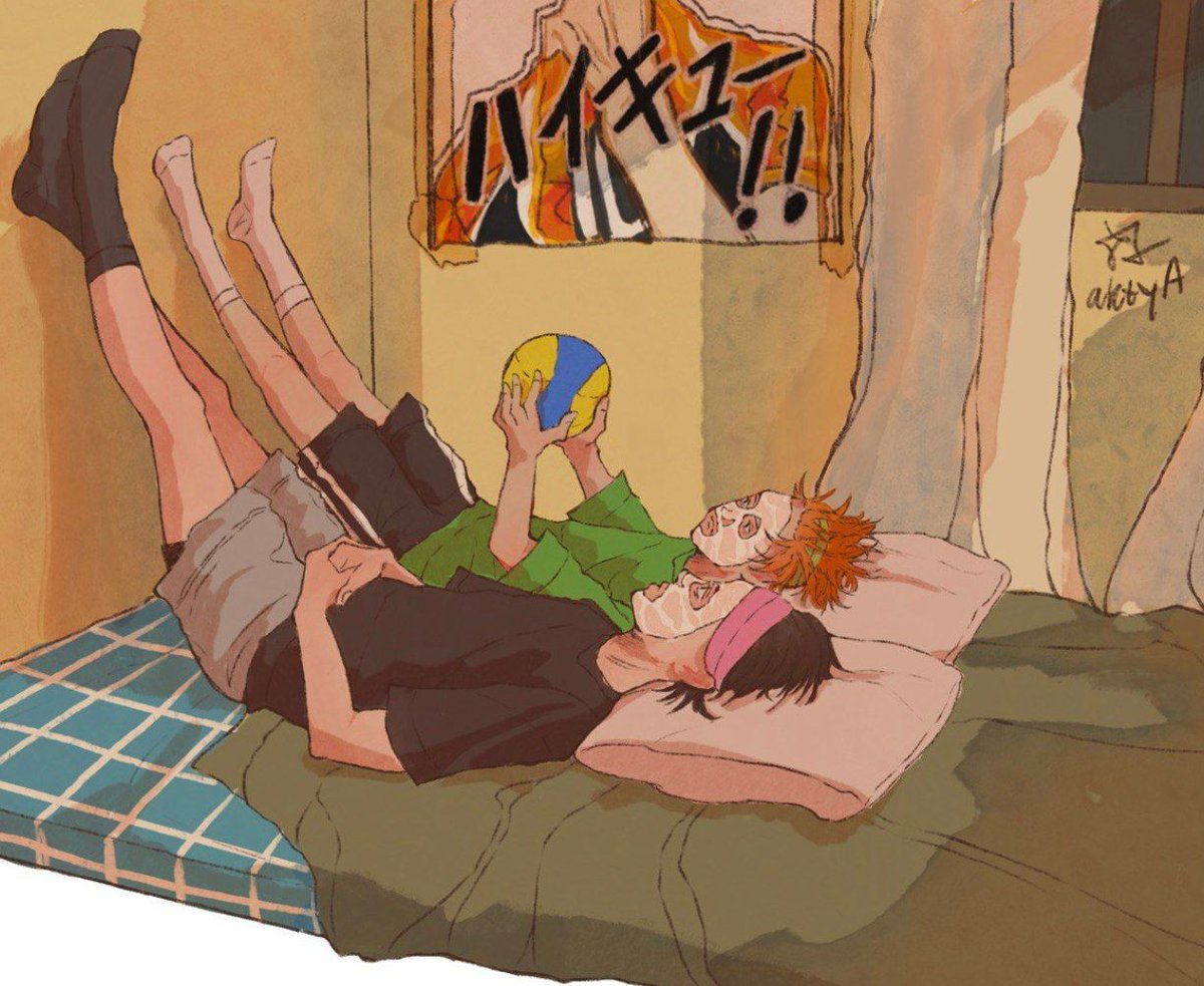 aktyA_a's tweet image. boys having their boys time 
#kagehina