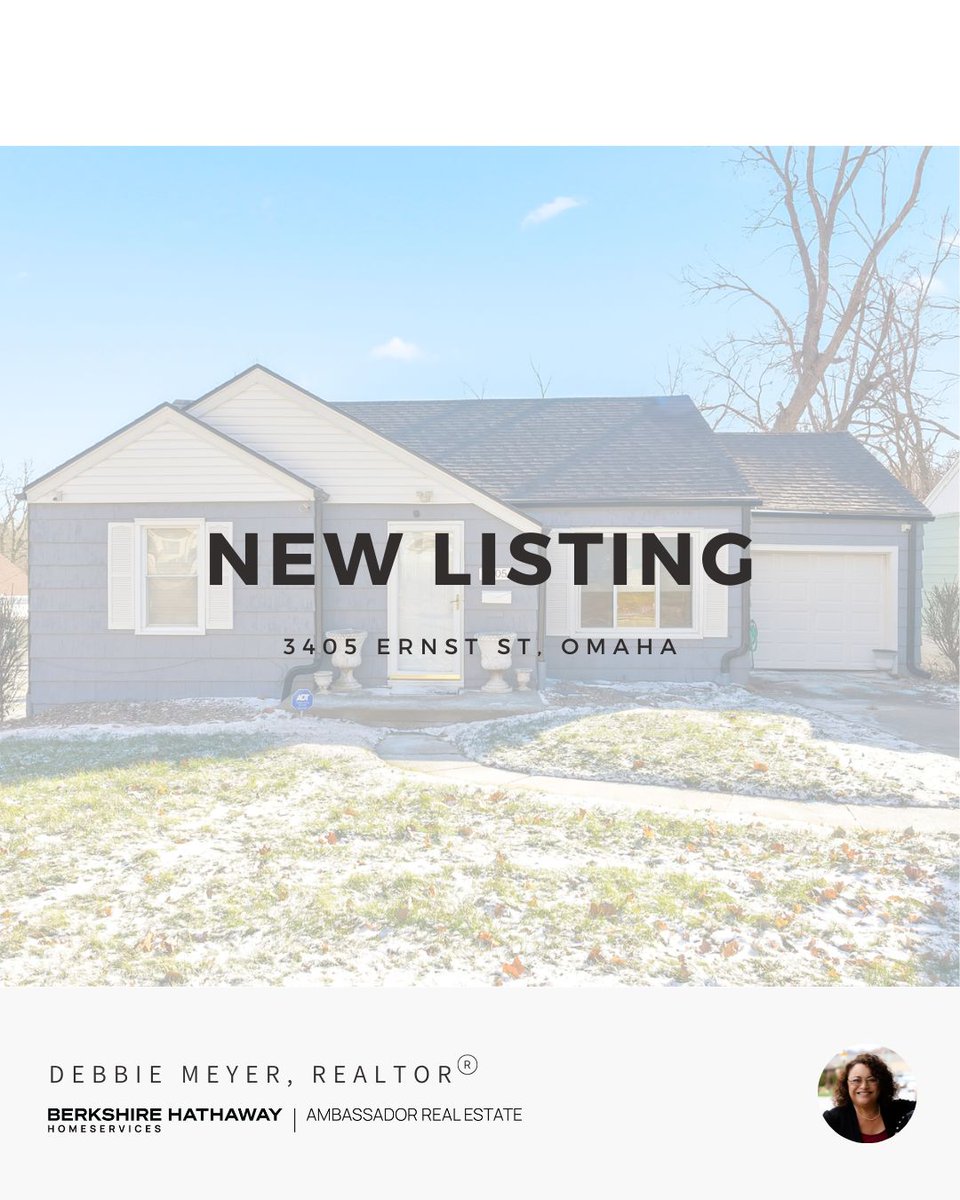 DebbieMeyerBHHS's tweet photo. Pre-inspected Omaha ranch 🏡
Hardwoods, updated bath, finished basement, large sunroom, fully fenced yard, and major updates done.
Near Hwy 75 &amp; I-680.
#OmahaRealEstate https://t.co/zWKdffFuSO