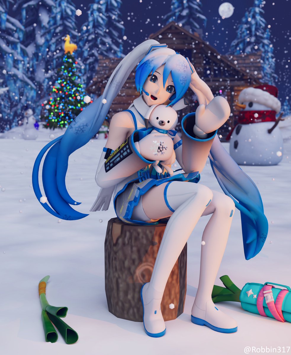 robbin317's tweet image. 🩵❄️ Snow Miku ❄️🩵

I'm really happy we got her this winterfest. She is also leaving the shop today so be sure to grab her before she leaves :)

#Fortnite #FortniteArt #HatsuneMiku #初音ミク