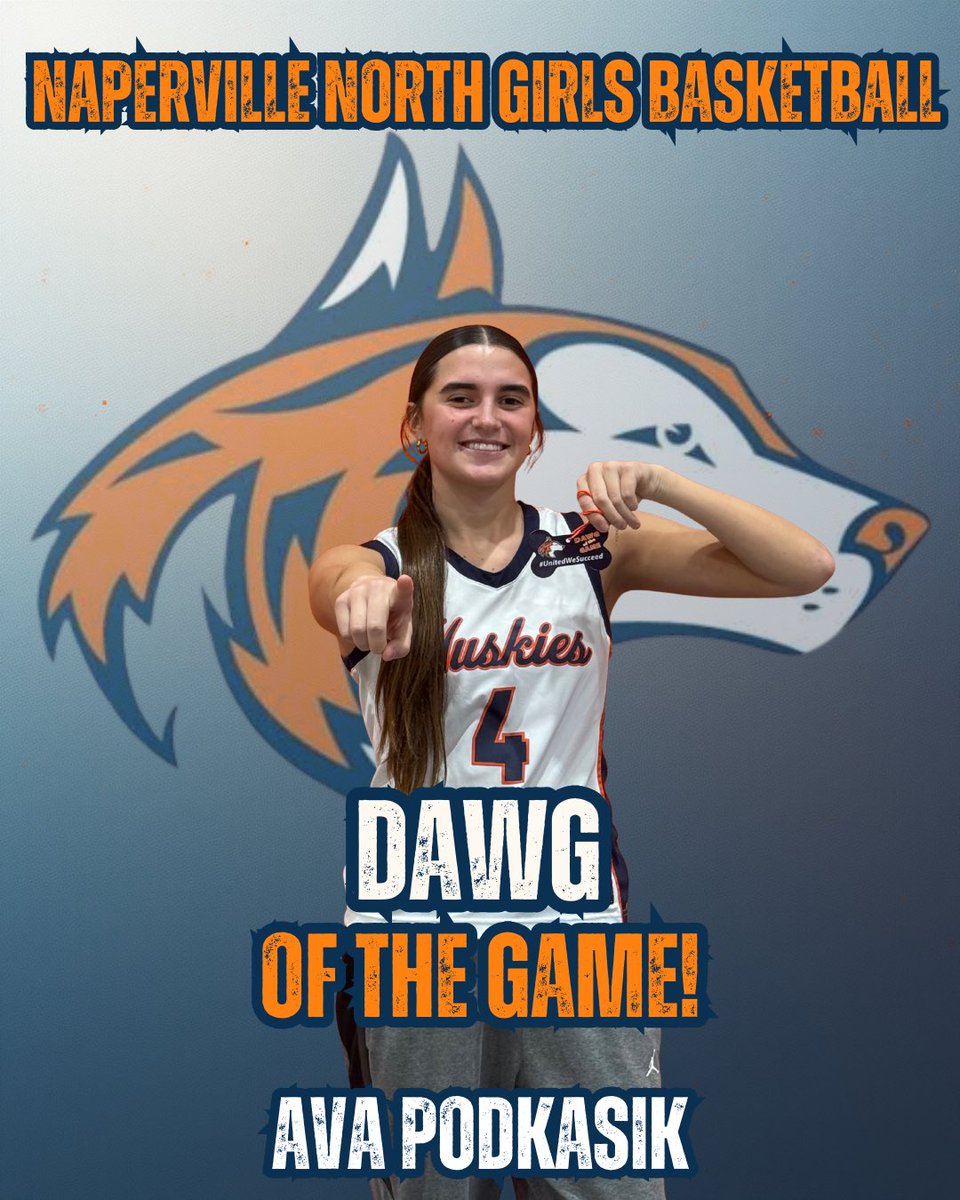 BballNnhs's tweet photo. Huskies advance to 12-4 with a 46-34 victory over Palatine! Our Dawg of the Game is Ava Podkasik! 

Our Dishinator and Player of the Game is Sydney Smith! Great job! https://t.co/4FloVLhrT3