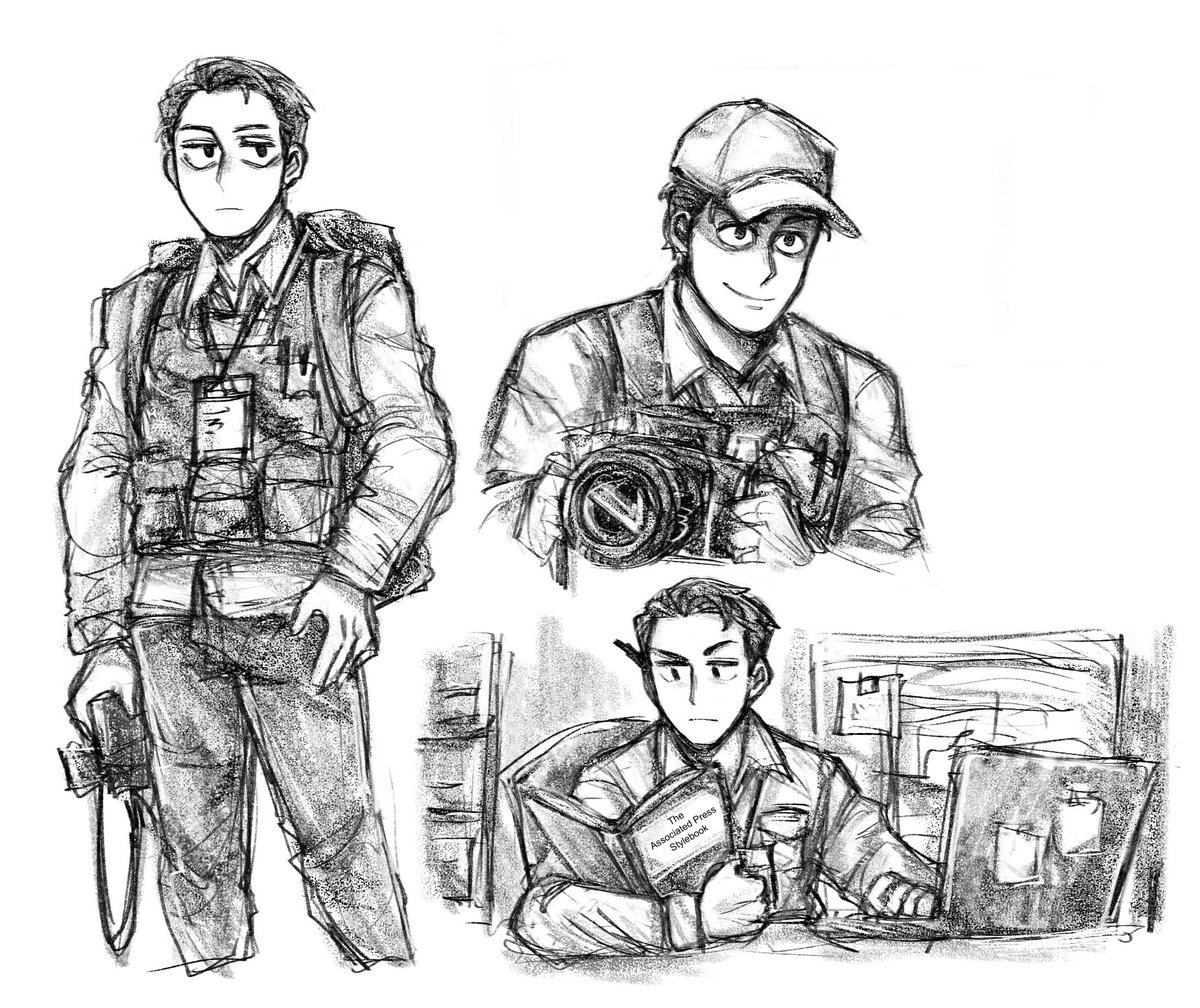 HeyyyItsRiku's tweet photo. Some old and new Miles doodles 
#Outlast #milesupshur #outlastfanart https://t.co/moLiepvP3M