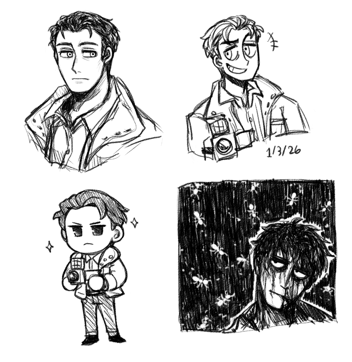 HeyyyItsRiku's tweet photo. Some old and new Miles doodles 
#Outlast #milesupshur #outlastfanart https://t.co/moLiepvP3M