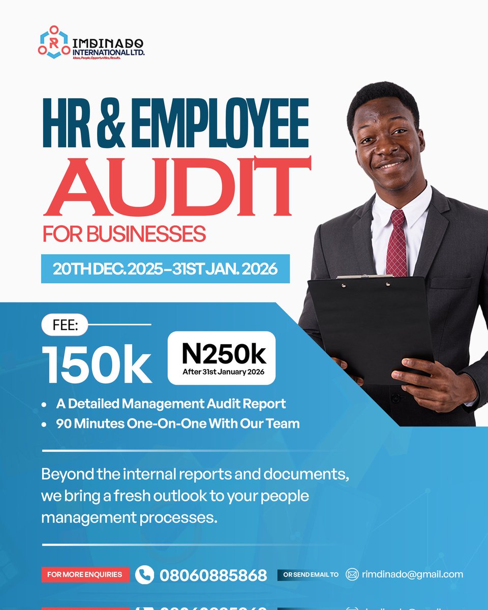 RimdinadoIntl's tweet photo. Being busy does not mean being strategic.A business audit aligns operations with strategy.  Without that alignment, growth becomes accidental and risky.
Register here: https://t.co/QgUQYBNqvc

#alignment

#businessgrowthwth

#StrategicGrowthgrowth

#audityourprocesses https://t.co/BolVqHoidz