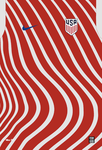 2026WClnsider's tweet photo. Nike’s World Cup kits have not yet been finalized, but this is the final "Waving Flag" graphic chosen for the USMNT home kit for the 2026 World Cup. #USMNT #WorldCup https://t.co/ze1nrxuxaq
