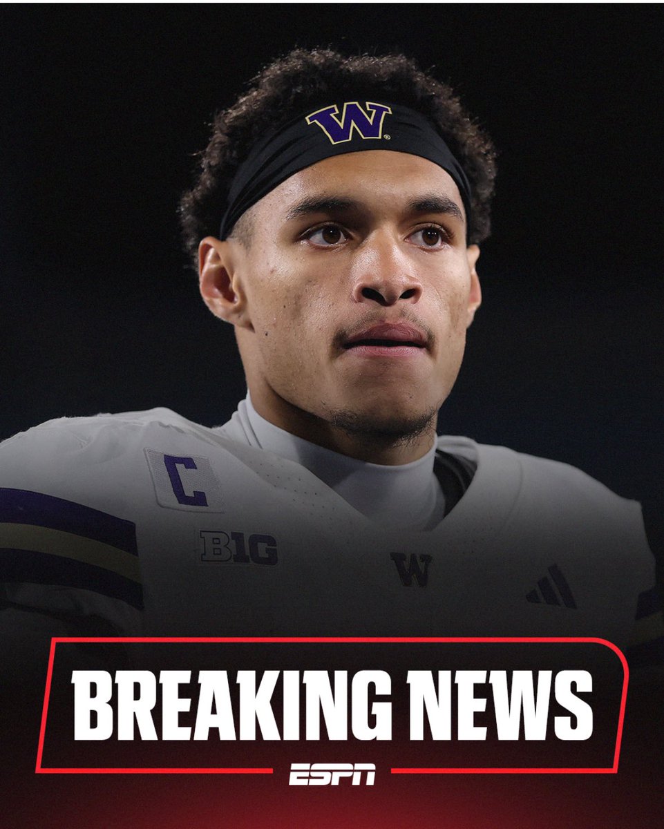Sources: Washington quarterback Demond Williams has agreed to a new deal to return to the Huskies for 2026. He’ll be one of the sport’s top quarterbacks next season. He accounted for 32 touchdowns last year through the air and ground.