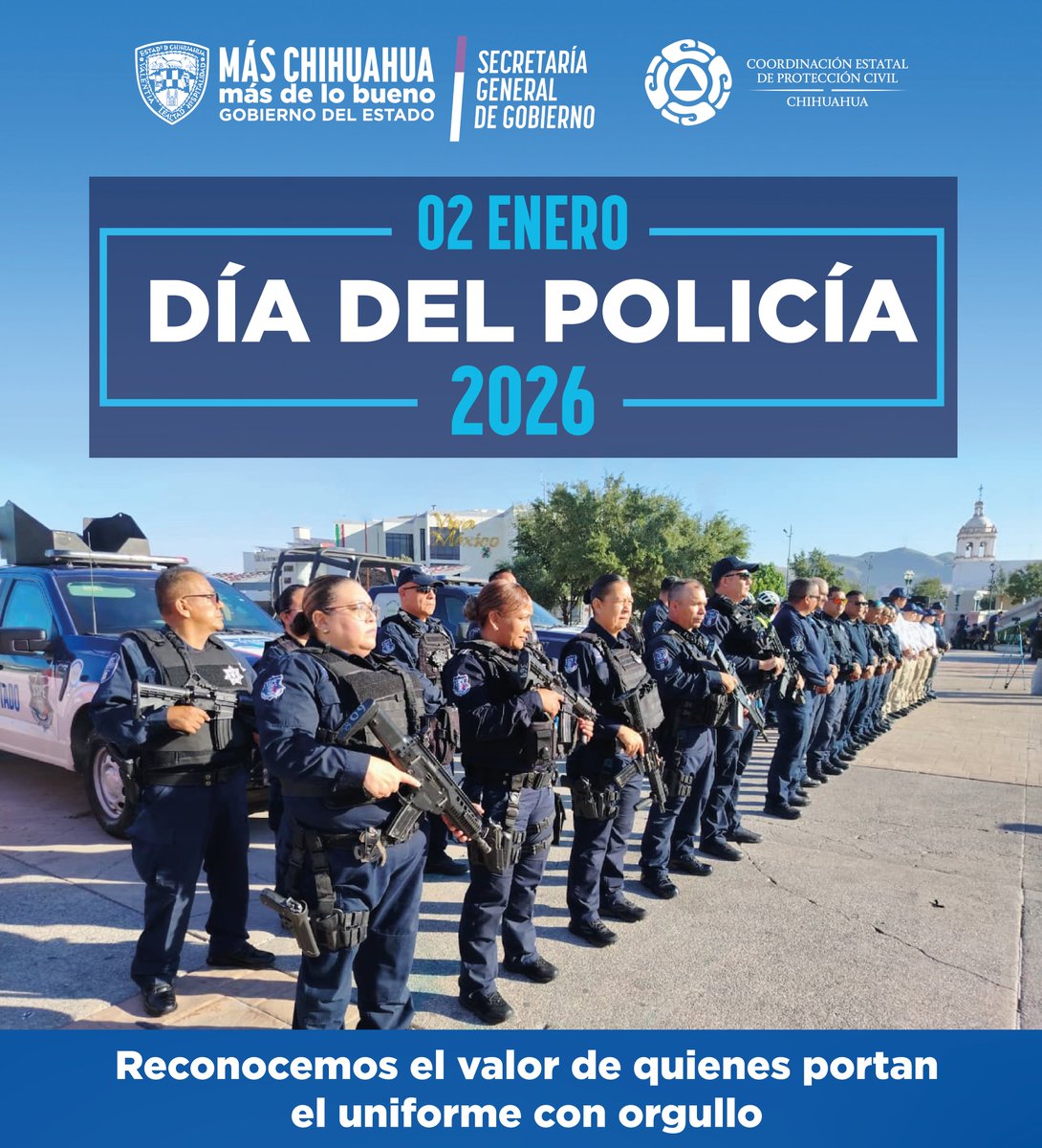 CEPC_Chih's tweet image. #DIADELPOLICIA #ProteccionCivilChihuahua