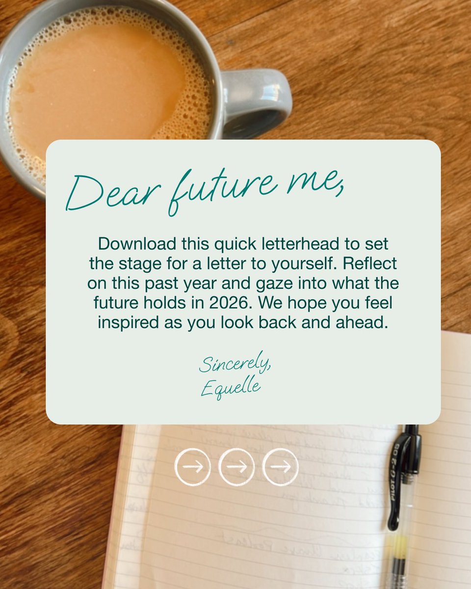 EQUELLEofficial's tweet photo. Download it through the link in our bio, grab a pen, and give yourself the space to dream forward. ☁️ If you feel open to sharing with us below, we would love to hear from you 💛 https://t.co/RSQWX1C272
