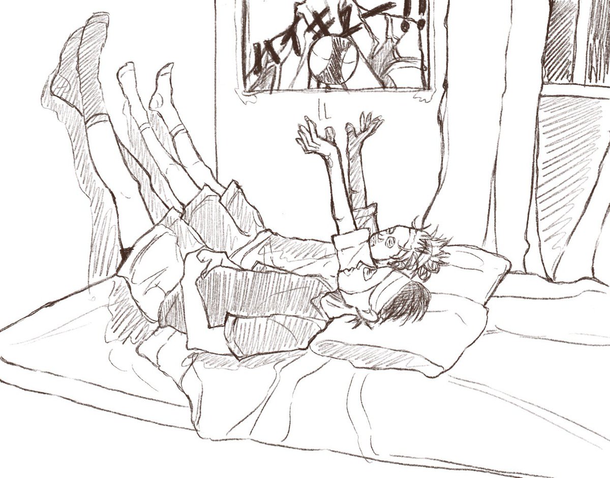 aktyA_a's tweet image. since then kageyama can't help but always keeps his eyes peeled 
especially around anyone
very especially when anyone's hinata 
#kagehina