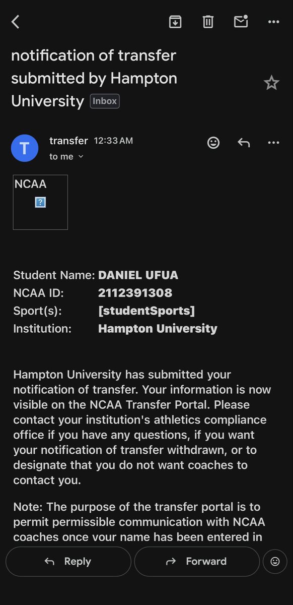 Daniel Ufua tweet media