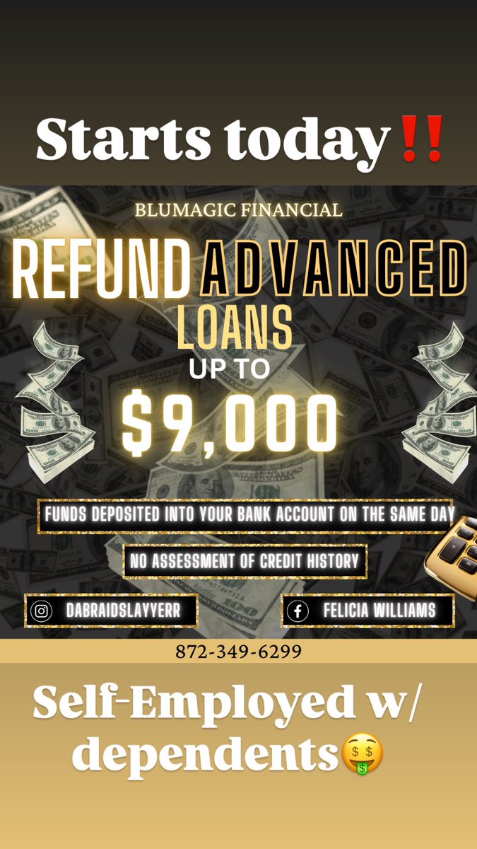 DaBraidSlayyerr's tweet photo. All my SELF-Employed ppl with dependents🗣️🗣️ COME SEE ME‼️ *THIS IS NOT A SCAM…. You can follow @DaBraidSlayyerr  on ALL platforms https://t.co/jKZMGT25UF