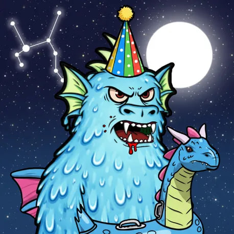 Angry... Thirsty for liquidity, mounted on a sea dragon floaty, ready for the party. The first Seagons Reborn NFT was minted.

Free mint is now live for Golden Egg holders. 

Regular Eggs mint tomorrow for 75% discount at 1:23 PM PST going for 24 hours with public starting right