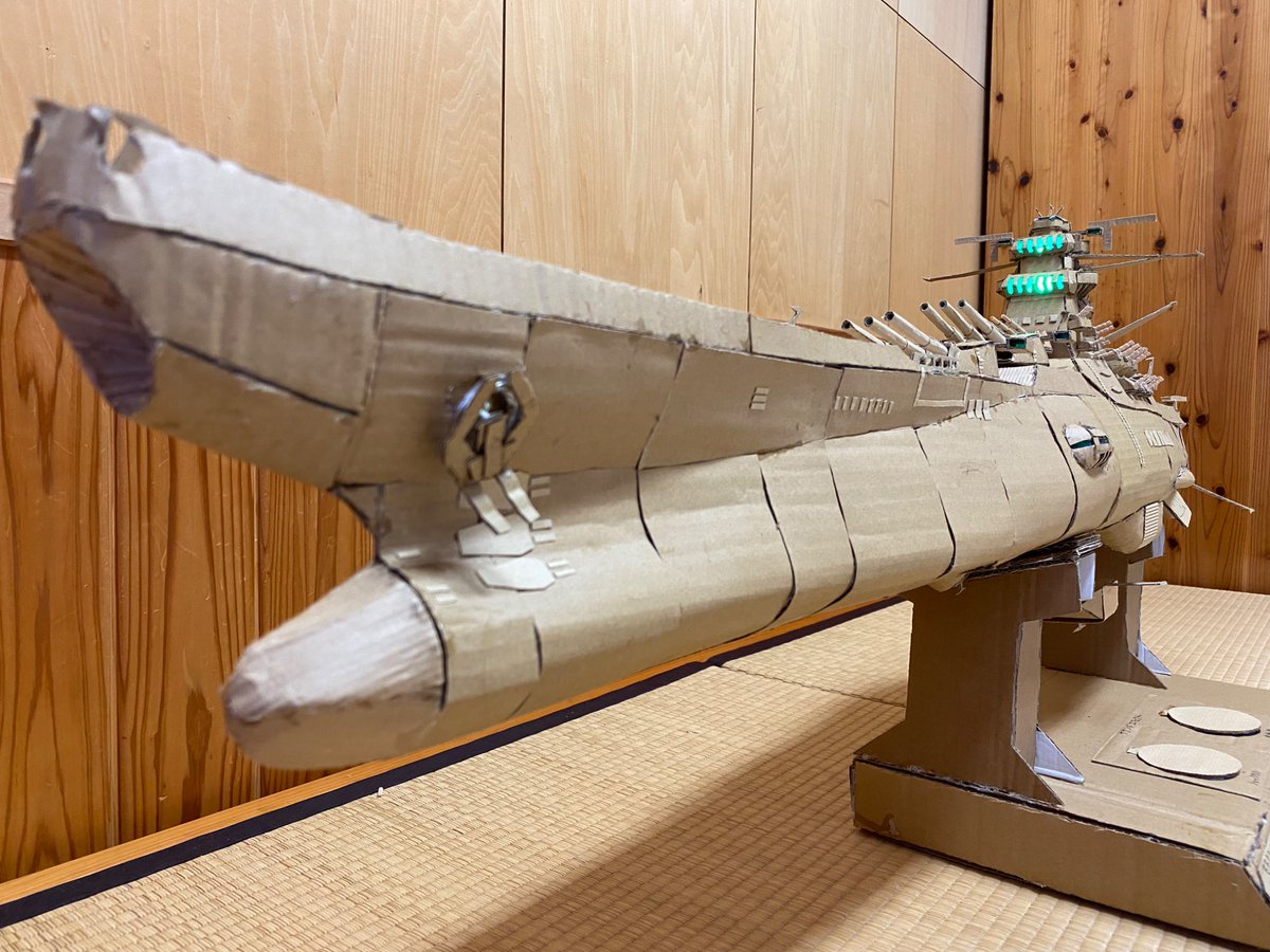 anbajakku16884's tweet image. #新春モデラー交流会2026
まだ中3です。お金がないのでダンボールで宇宙戦艦作ってます！