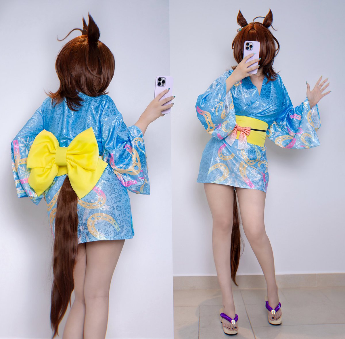 ggs_cos's tweet image. Alone on a Friday night? Remember your favorite hons 🧪 
AGNES TACHYON UMAPYOI 🎊