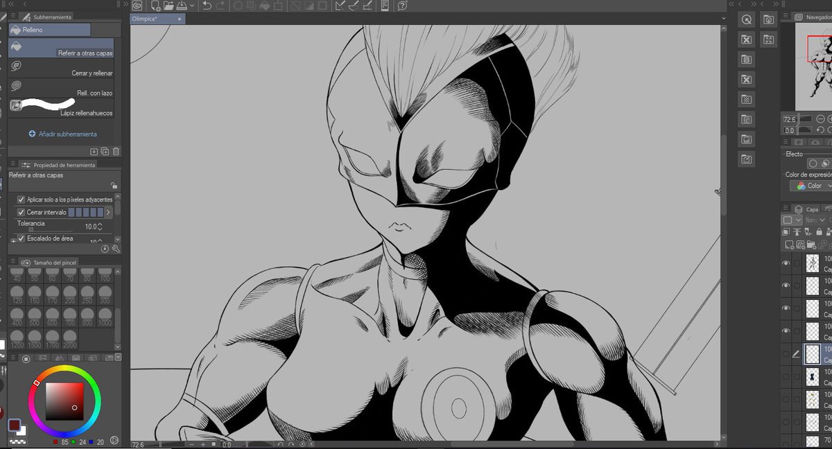 SystemPeter's tweet image. #WIP #SuperHeroine