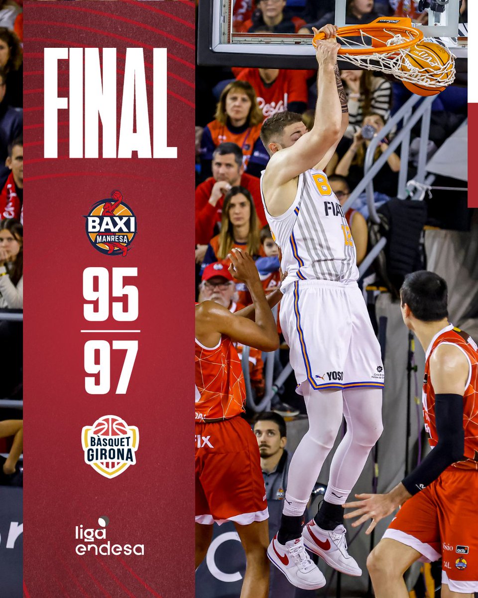 MARTINAS T'ESTIMOOO ❤️🤍
🔥 El derbi torna a ser gironí (95-97)