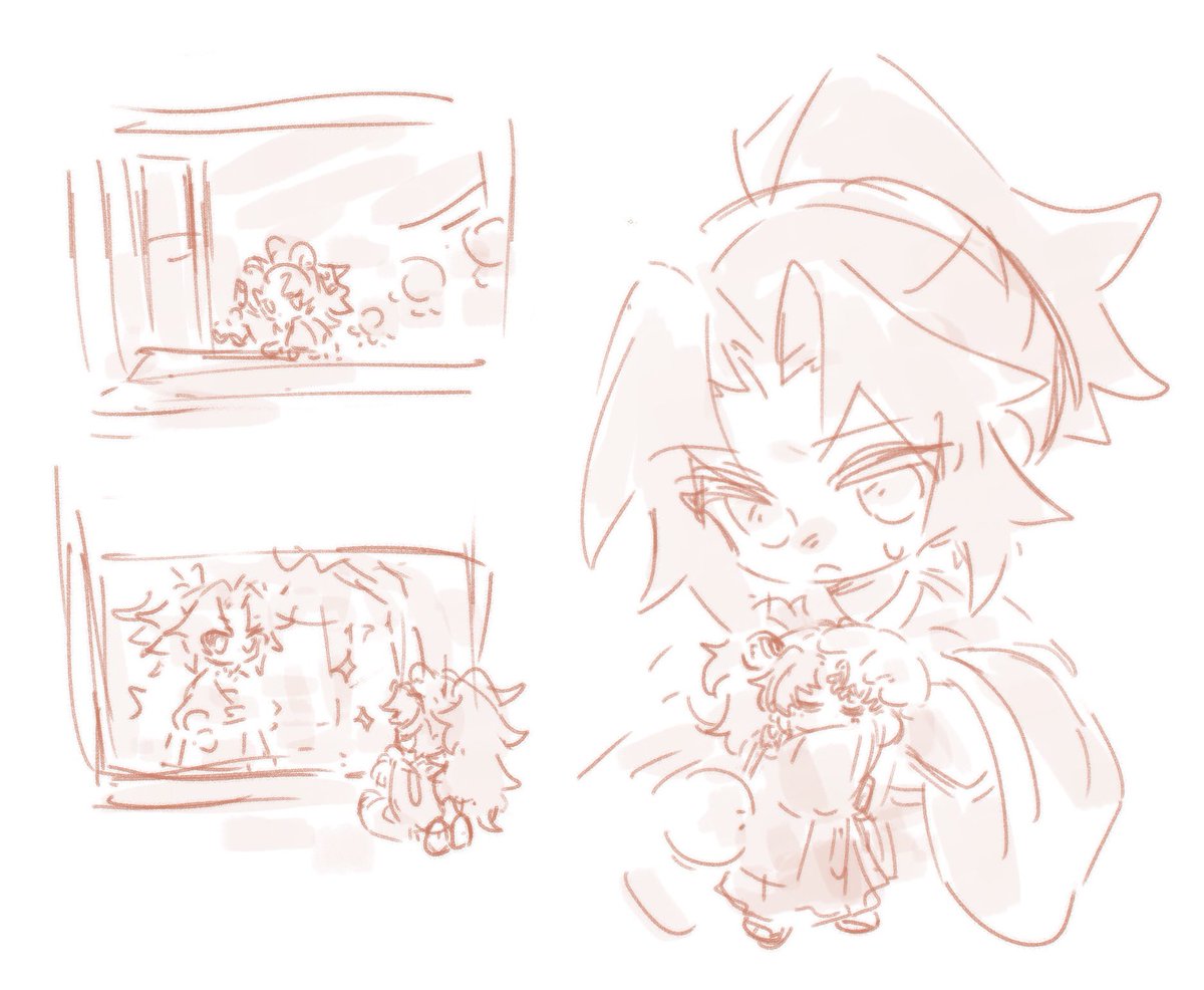 弟弟离家出走后突然来了一个和他很像的东西（？）
这是什么摸一下！😈