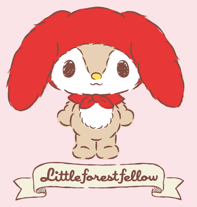 JordanDrawings's tweet image. I need to get more invested in Sanrio character lore, cause you mean to tell me that MyMelody has the cutest little cousin named MyForestFellow??? and he looks like this?? 

AND HE WEARS HER OLD HOOD!! THAT IS ADORABLE!!!!