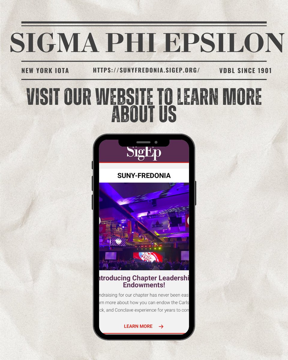 2026 is here, which means spring recruitment is right around the corner!
Interested in joining SigEp or just have questions? This post should help!

sunyfredonia.sigep.org/join-our-chapt…