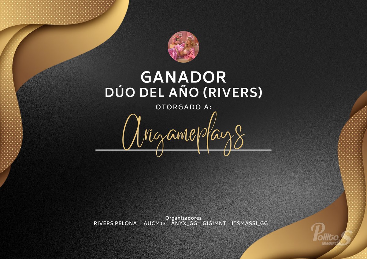 pollitoawards's tweet photo. 🏆 𝗗𝗨𝗢 𝗗𝗘𝗟 𝗔𝗡̃𝗢 🏆
El premio a la persona que siempre está en las buenas y en las malas,
la que apoya, acompaña y nunca suelta a @samyriveratv
sin importar el momento. ✨

El duo del año es para…
🏆 @arigameplays
Lealtad que se siente.
¡Muchas felicidades! https://t.co/a1vNQlhVCB