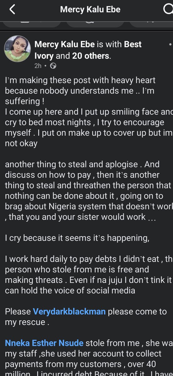 LadyTSK's tweet photo. @instablog9ja 
@Gistloversblog1 
@GistReel 
@NkechiBlessingS 
@ruthkadiri 
A lady called Mercy kalu ibe on Facebook 
Has this to say about the Nollywood actor Daniel nsude https://t.co/7t3pwRXUmI