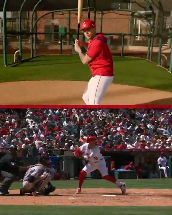 Zach Neto OPS by season 📈
2023: .685
2024: .761
2025: .793
Before last season, the @Angels shortstop discussed making adjustments at the Big League and cutting down his leg kick.