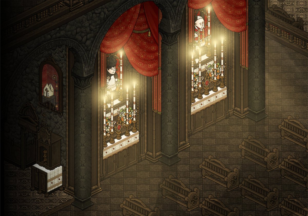 Mais uma Basílica finalizada! Os detalhes com arabescos, florões e os altares tridentinos dedicados mostram a beleza do Sacro.

Design Original de Diofante. #habbo #pixelart <a href="/Cutiezor/">Cabby - Cutiezor</a> <a href="/Coalesce37/">🌱Cᴏᴀʟᴇsᴄᴇ</a> <a href="/MeuHabblet/">Habblet</a> <a href="/OldHabblet/">OldHabblet 🥇</a>