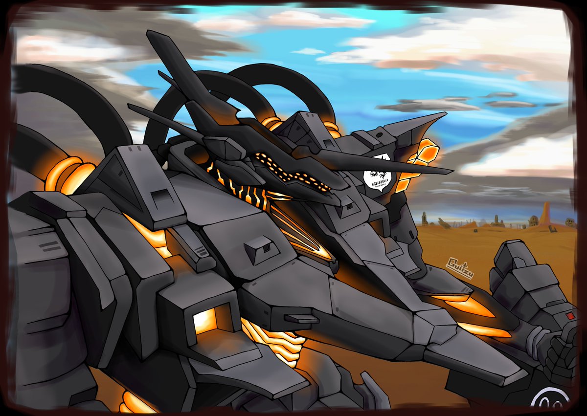 guitzulin's tweet photo. Estava pensando em postar alguns desenhos que eu fiz uns tempos atrás. Começando com uma fanart de Armored Core Verdict Day. https://t.co/33bFzrRcMY