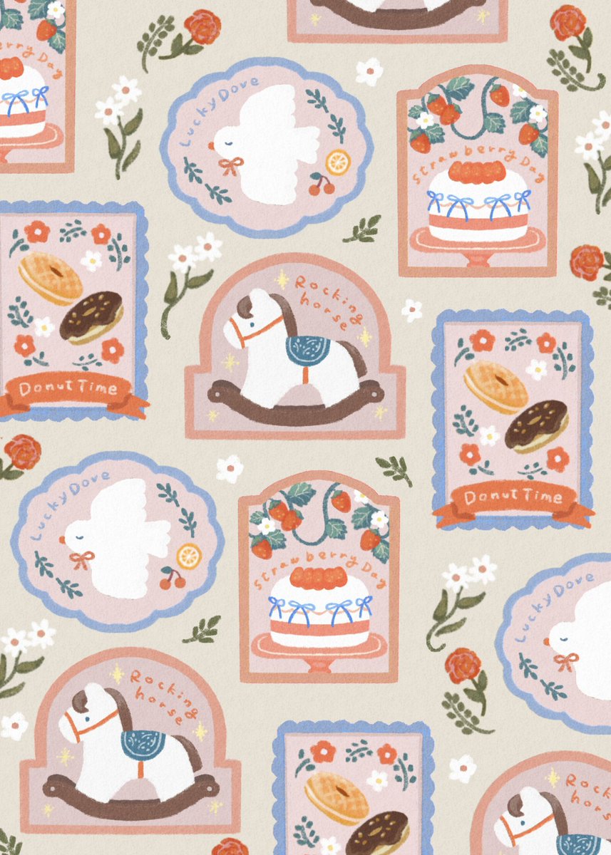 A Happy New Year! 🎠🍓🍩

#illustration #ほんわかイラスト