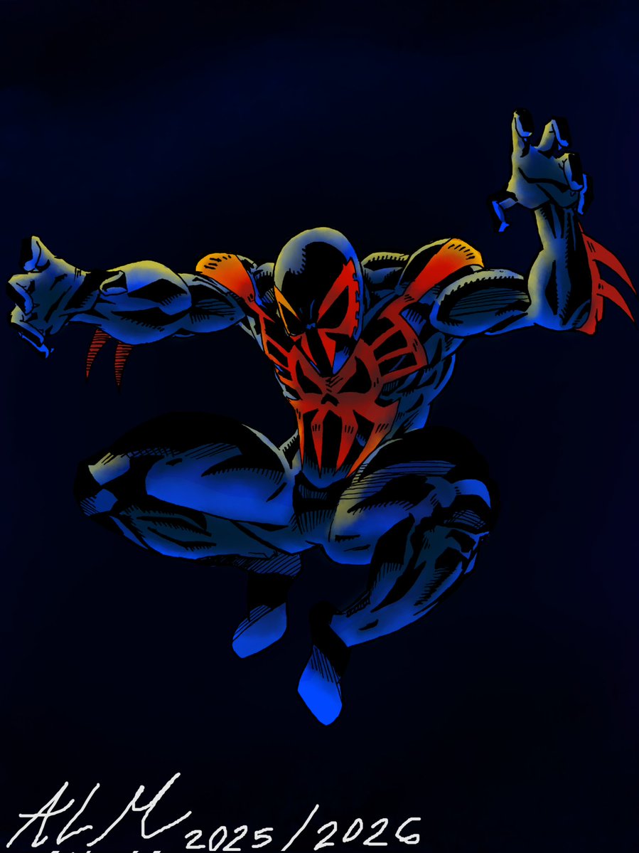 AustinLeeDraws's tweet image. Spiderman 2099 piece updated..

Redid this practice what i have learned 

#spiderman #spiderman2099 #miguelohara #migueloharaspiderman #marvel #marvelcomics #comics #comicart #art #first2026post