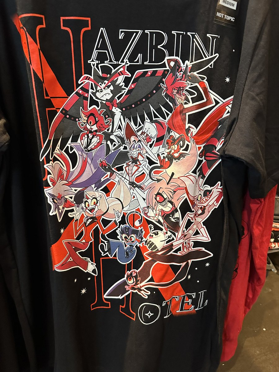 Omg yall look at this new Hazbin Hotel shirt at Hot Topic 🤩🤩🤩 
#HazbinHotel #HotTopic