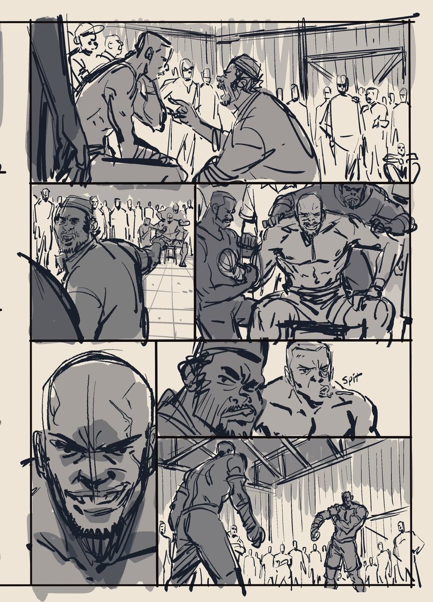 ifesinachiorjie's tweet image. Making comics…page process.