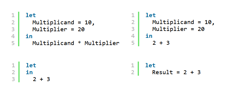 bgribaudo's tweet image. It's a New Year—Time to Review #PowerQuery Basics
#PowerBI #Excel #MicrosoftFabric

Which of the below let expressions is invalid?

Not sure? For a refresher on let, check out part 1 of the Power Query M Primer: bengribaudo.com/blog/2017/11/1…