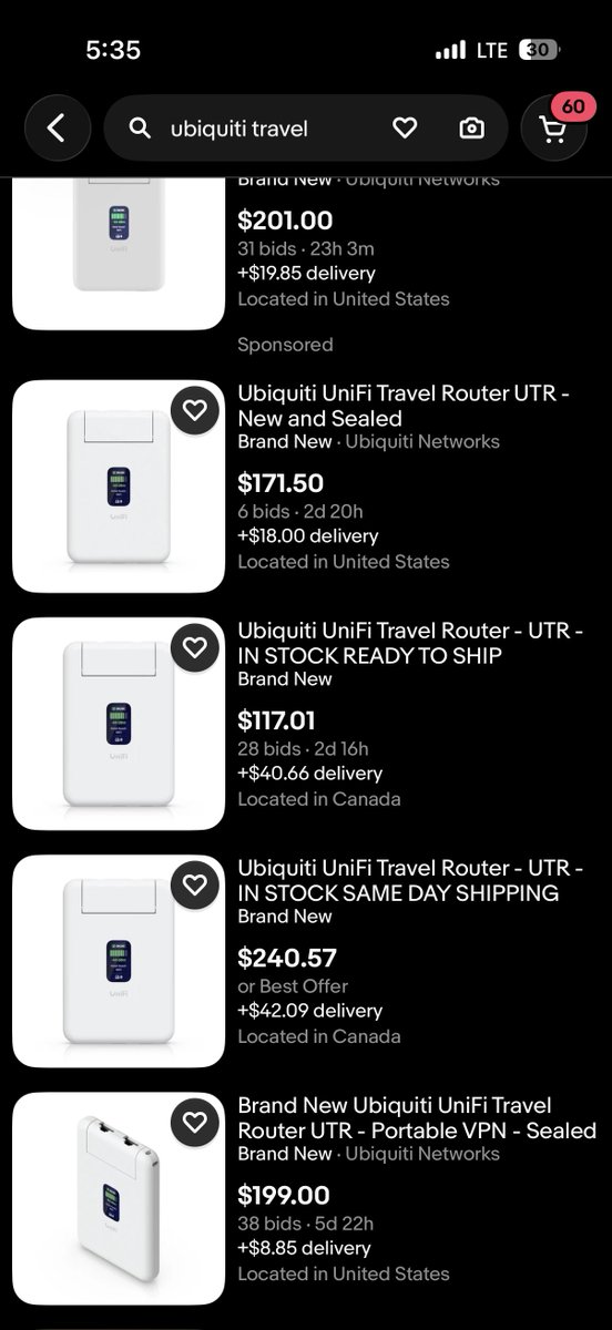 I fucking hate scalpers. <a href="/Ubiquiti/">Ubiquiti Inc</a>’s new travel router is awesome at $79 but too many people bought them to resell.

Guess I try again in a few months…