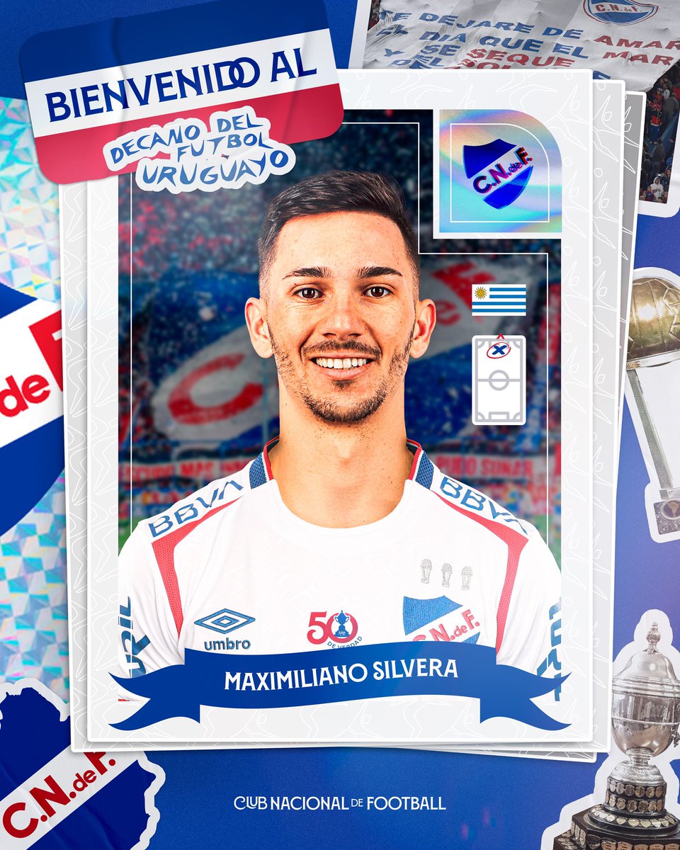Nacional's tweet image. ¡Bienvenido a la casa del Campeón Uruguayo, Maxi! 🔵⚪️🔴