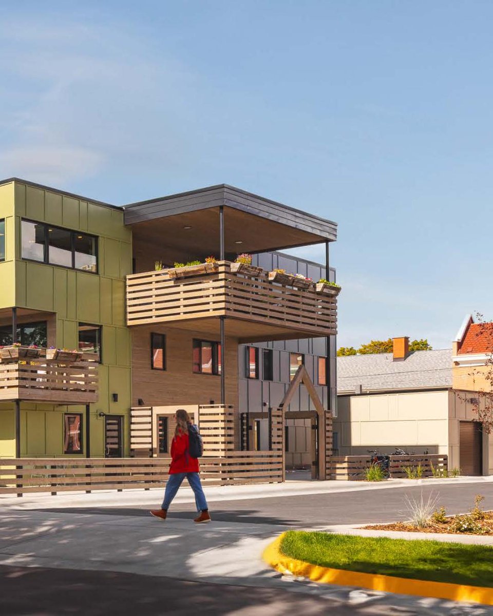 AIANational's tweet image. The Hogan is a 36-unit apartment building designed for seniors seeking affordable rental options with a cooperative living model. 

MMW Architects | Design for Aging Review 2025 | 📸 by Chuck Collier Schmidt